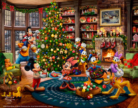 Disney Mickey and Minnie Trimming the Tree