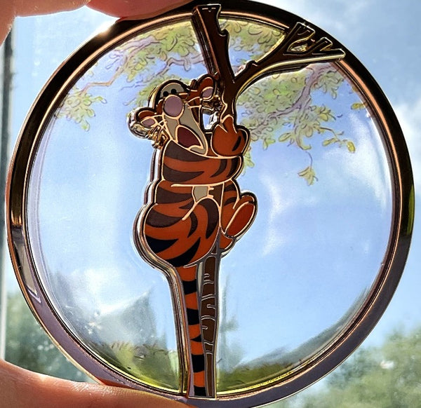 Stuck in a Tree - Pin on Glass
