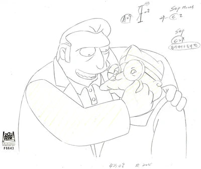 The Twisted World of Marge Simpson - Cel & Drawing Bundle