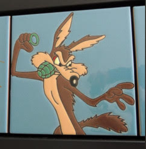 Wile E. Coyote Framed Tiles
