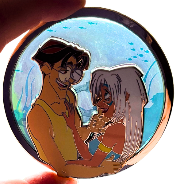Love in Atlantis Pin on Glass - on alert!