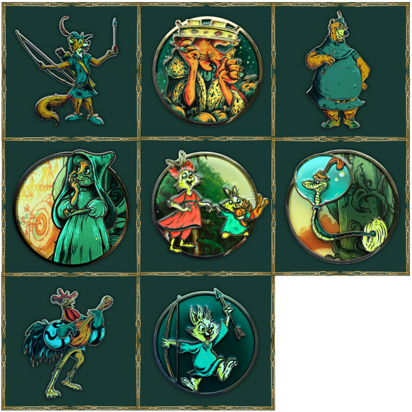 Alex Hovey Robin Hood - (almost) Complete Pin Bundle