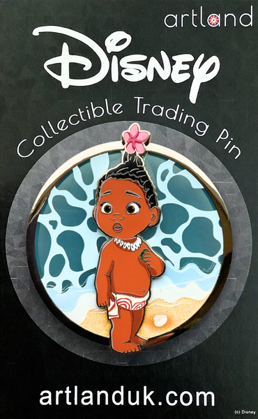 Baby Moana Pin on Glass