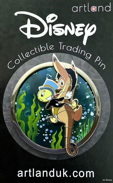 Pinocchio Pin on Glass Duo