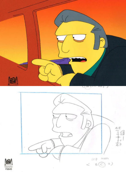 The Twisted World of Marge Simpson - Cel & Drawing Bundle