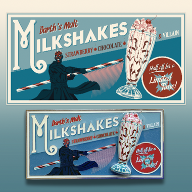 Darth's Malt Milkshakes Pin