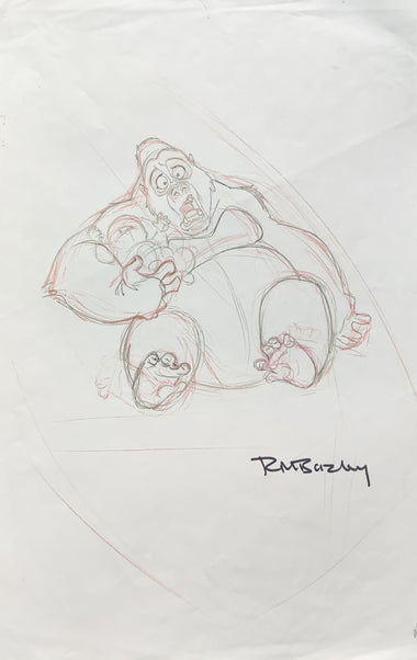 Tarzan Head Animator Signed Model Sheets