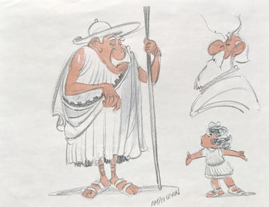 Hercules Head Animator Signed Model Sheets