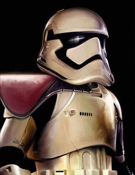Star Wars The Force Awakens - First Order Trooper by Brian Rood; giclee limited edition art on canvas