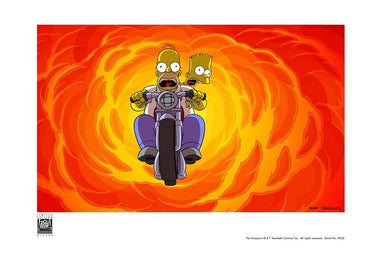 Bart & Homer on Bike
