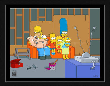 Couch Gag: Family with Pig