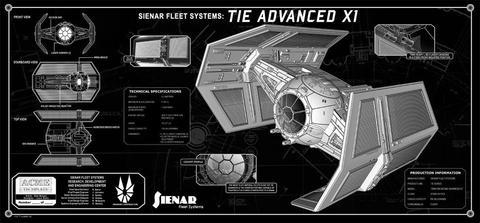Vader's TIE Fighter TechPlate