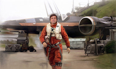 Star Wars The Force Awakens - Poes Pride by Brian Rood; giclee limited edition art on canvas