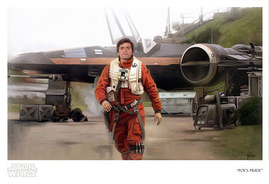 Star Wars The Force Awakens - Poes Pride by Brian Rood; giclee limited edition art on paper
